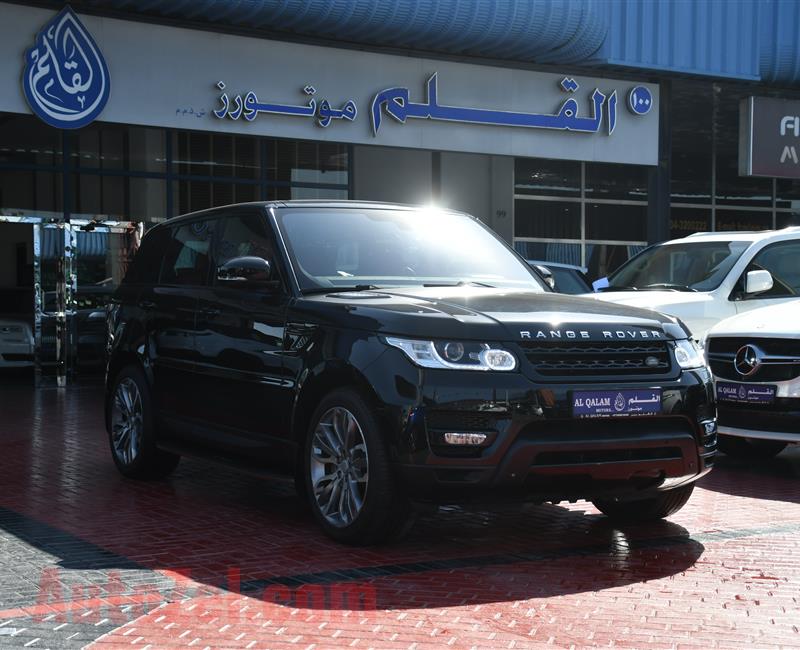 RANGE ROVER SPORT SUPERCHARGED- 2015- BLACK- 113 000 KM- GCC SPECS