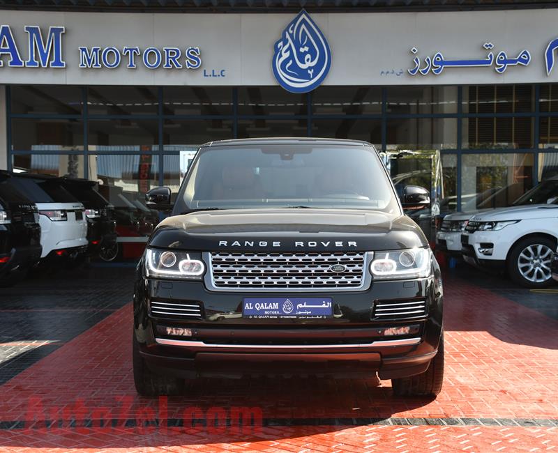 RANGE ROVER AUTOBIOGRAPHY- 2015- BLACK- 193 000 KM- GCC SPECS