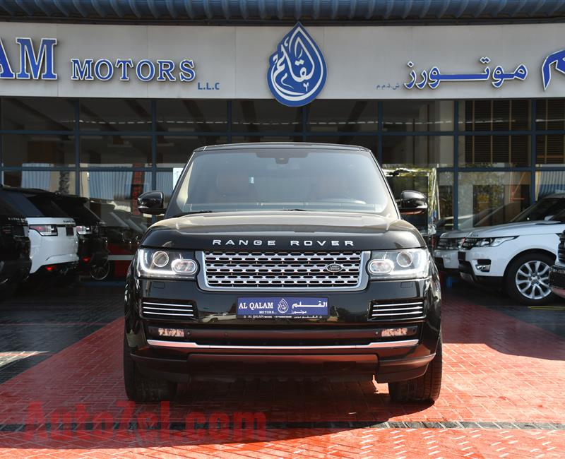 RANGE ROVER AUTOBIOGRAPHY- 2015- BLACK- 193 000 KM- GCC SPECS