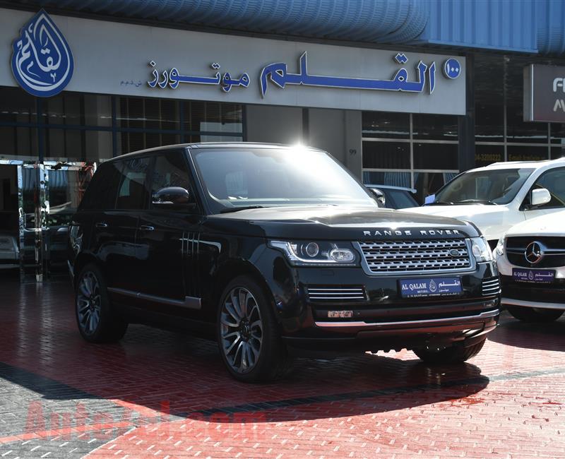 RANGE ROVER AUTOBIOGRAPHY- 2015- BLACK- 193 000 KM- GCC SPECS