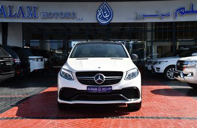 MERCEDES-BENZ GLE63- 2016- WHITE- 93 000 KM- GCC SPECS