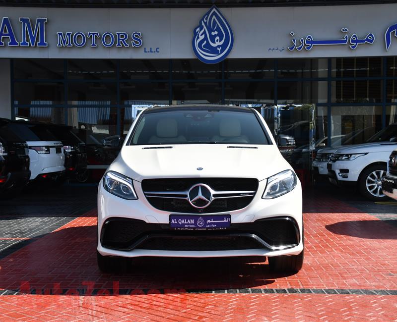 MERCEDES-BENZ GLE63- 2016- WHITE- 93 000 KM- GCC SPECS