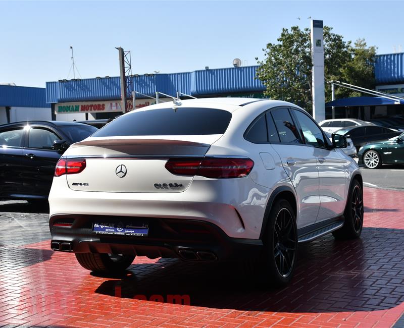 MERCEDES-BENZ GLE63- 2016- WHITE- 93 000 KM- GCC SPECS