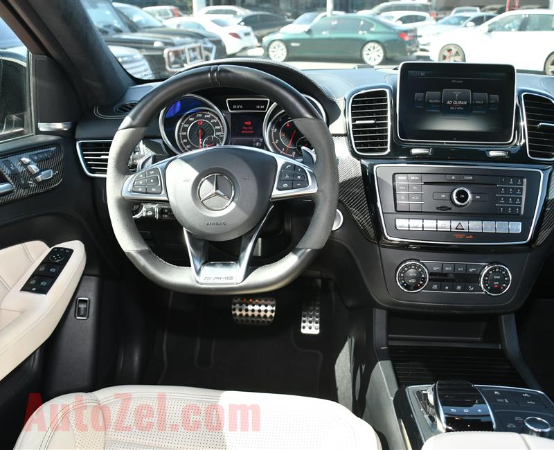 MERCEDES-BENZ GLE63- 2016- WHITE- 93 000 KM- GCC SPECS