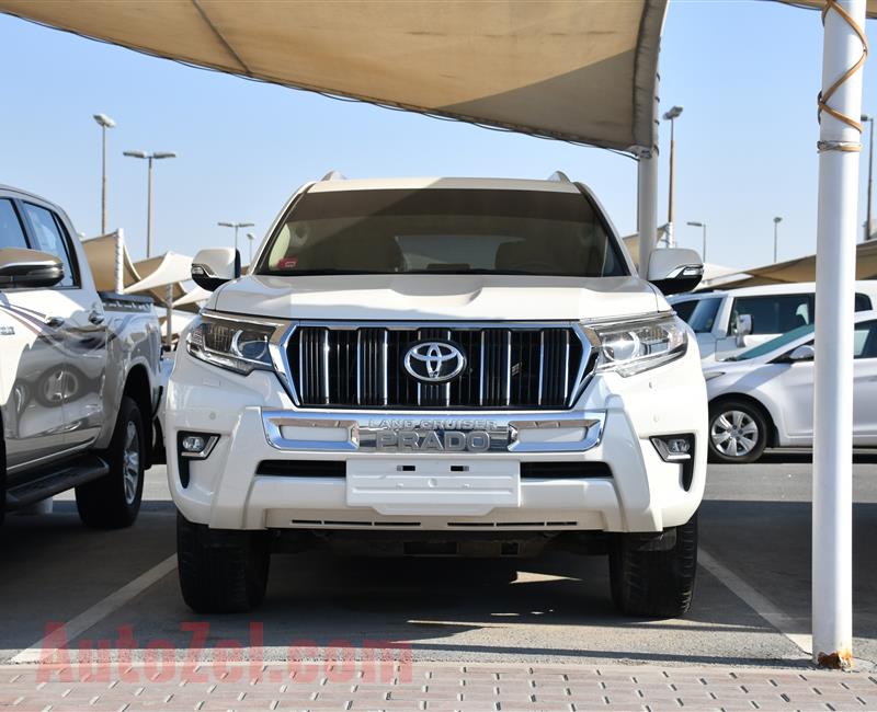 TOYOTA LAND CRUISER PRADO VXR- 2018- WHITE- 16 000 KM- GCC SPECS