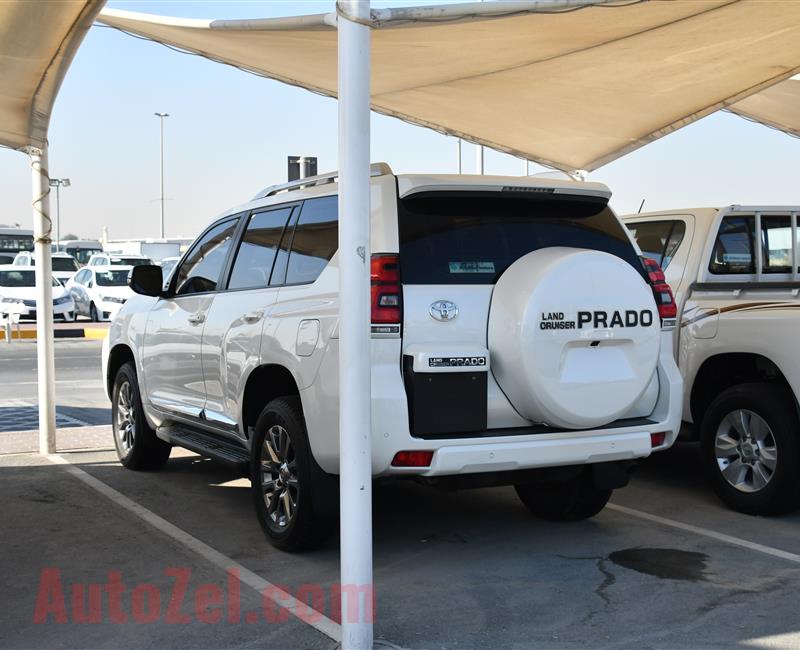 TOYOTA LAND CRUISER PRADO VXR- 2018- WHITE- 16 000 KM- GCC SPECS