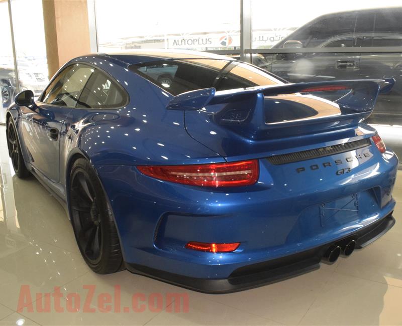 PORSCHE GT3 MODEL 2015 - BLUE - 36,000 KM - V8 - GCC 