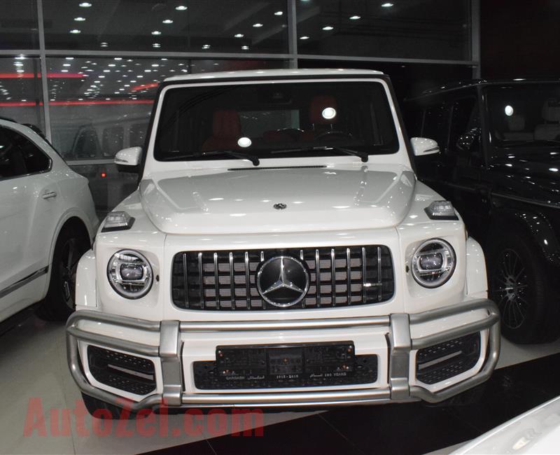 MERCEDES G63 MODEL 2019 - WHITE - 27,000 KM - V8 - GCC 