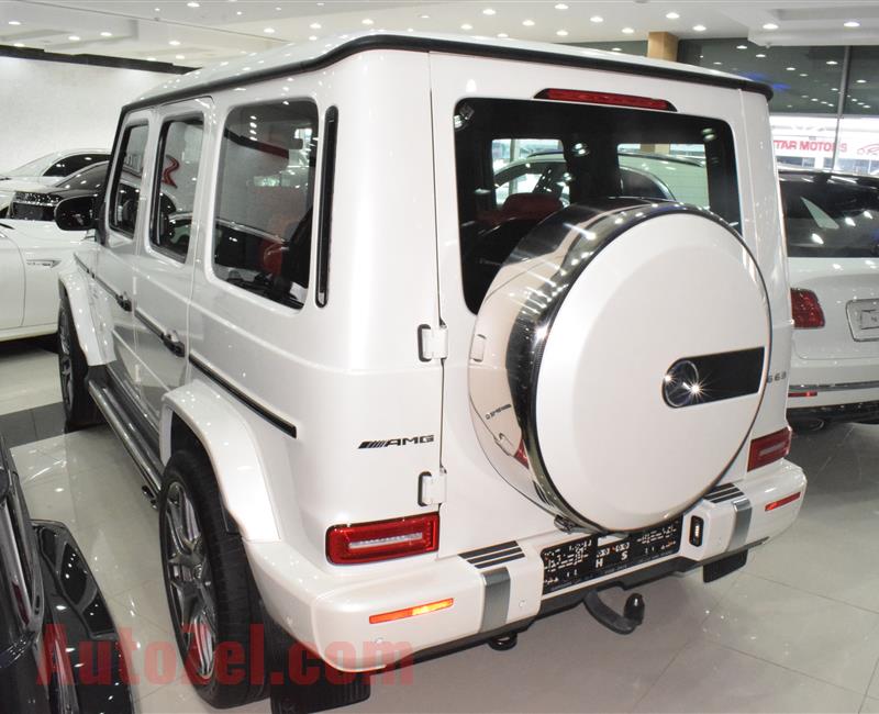 MERCEDES G63 MODEL 2019 - WHITE - 27,000 KM - V8 - GCC 