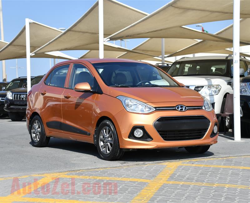 HYUNDAI i10- 2016- ORANGE- 68 000 KM- GCC SPECS