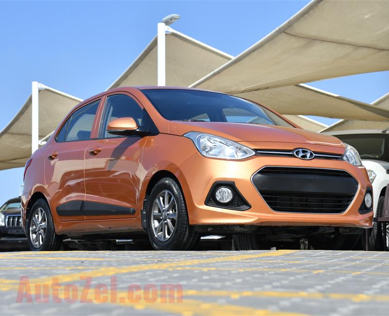 HYUNDAI i10- 2016- ORANGE- 68 000 KM- GCC SPECS