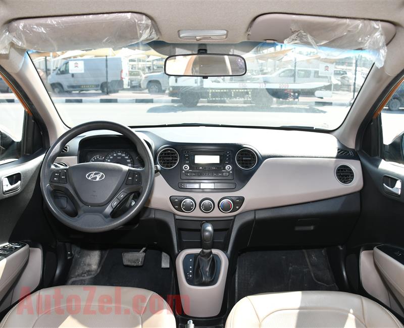 HYUNDAI i10- 2016- ORANGE- 68 000 KM- GCC SPECS