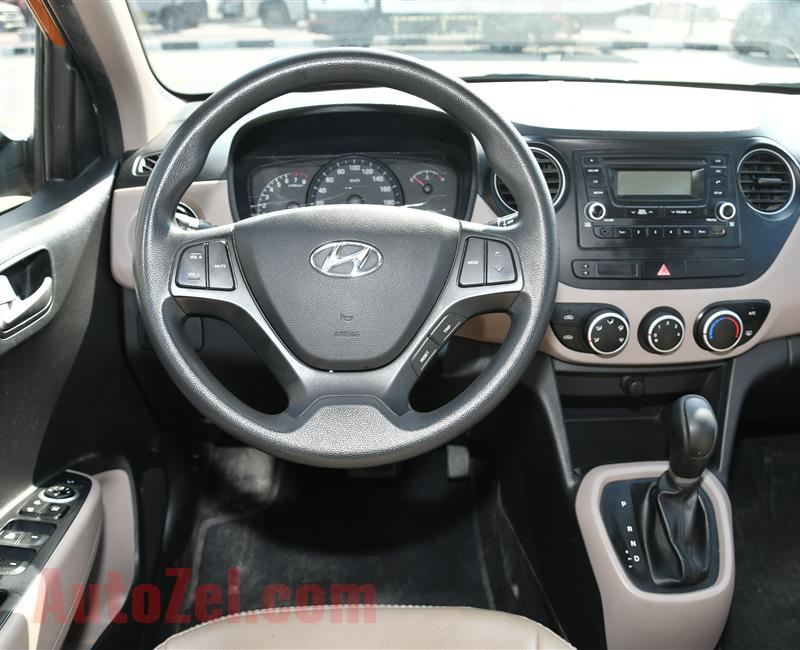 HYUNDAI i10- 2016- ORANGE- 68 000 KM- GCC SPECS