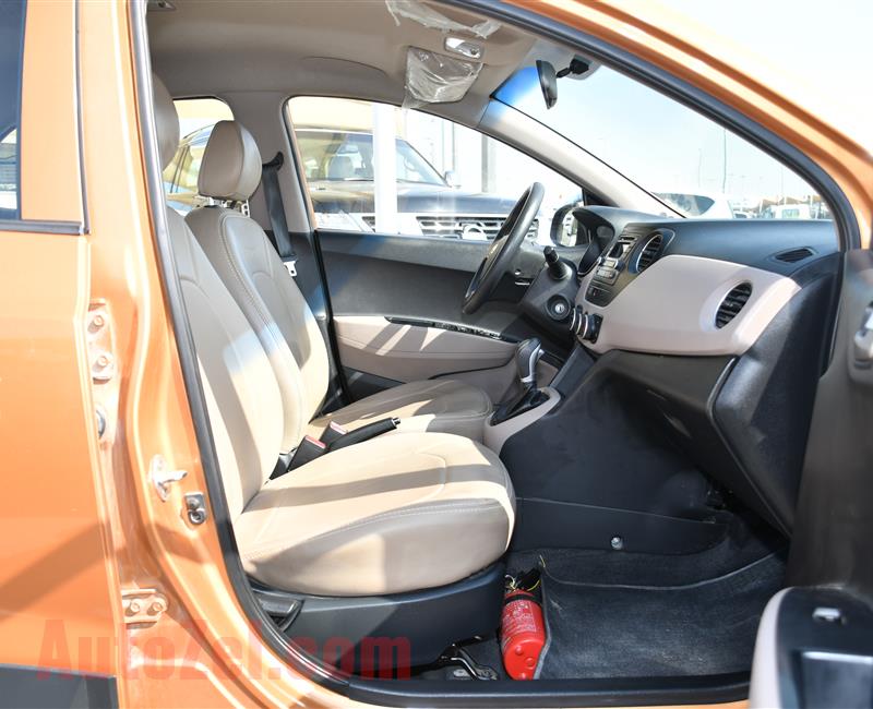 HYUNDAI i10- 2016- ORANGE- 68 000 KM- GCC SPECS