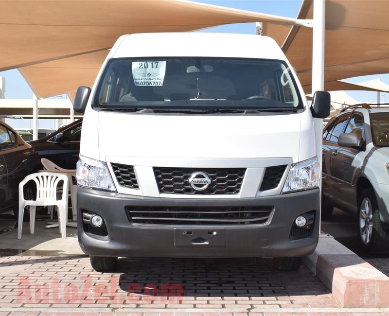 NISSAN BUS- 2017- WHITE- 64 000 KM- GCC SPECS