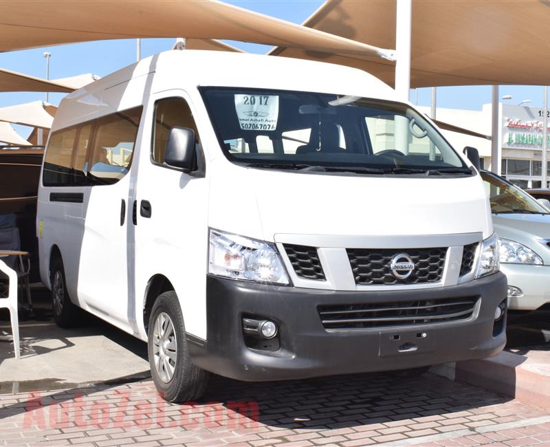 NISSAN BUS- 2017- WHITE- 64 000 KM- GCC SPECS