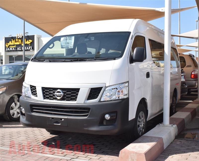 NISSAN BUS- 2017- WHITE- 64 000 KM- GCC SPECS