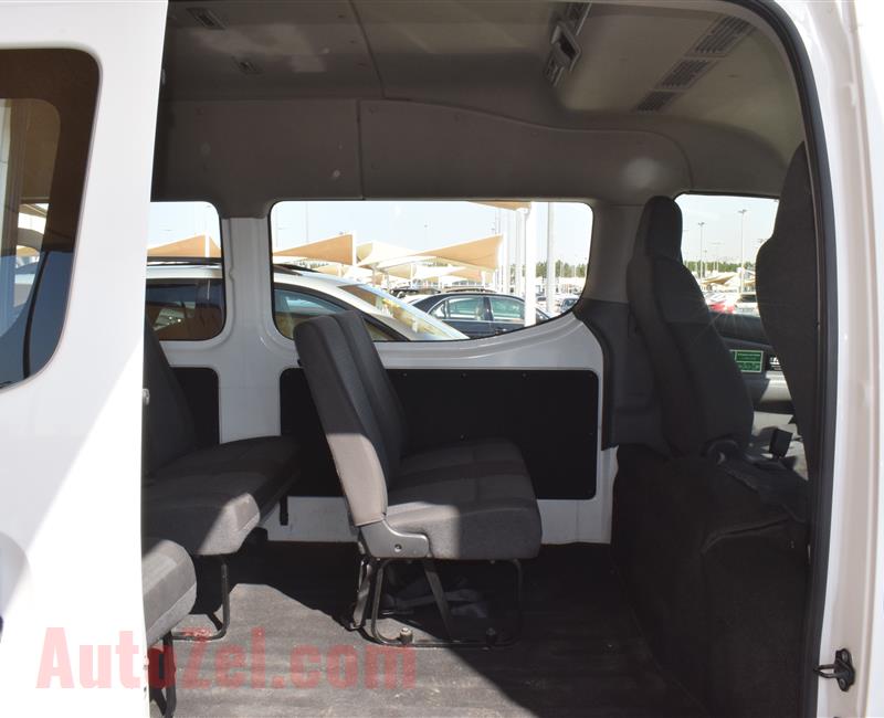 NISSAN BUS- 2017- WHITE- 64 000 KM- GCC SPECS