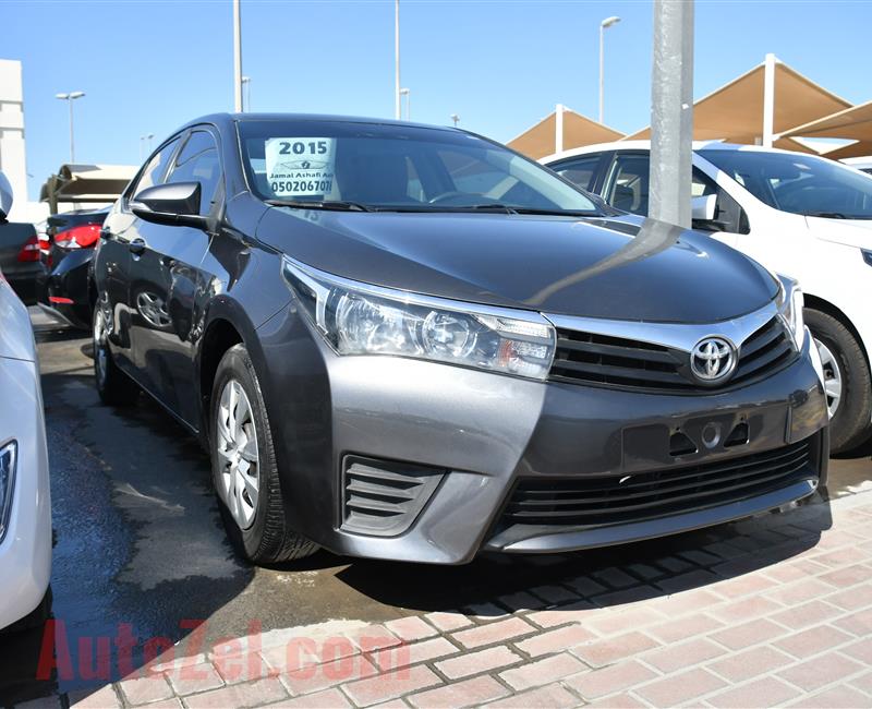 TOYOTA COROLLA- 2017- GRAY- 75 000 KM- GCC SPECS