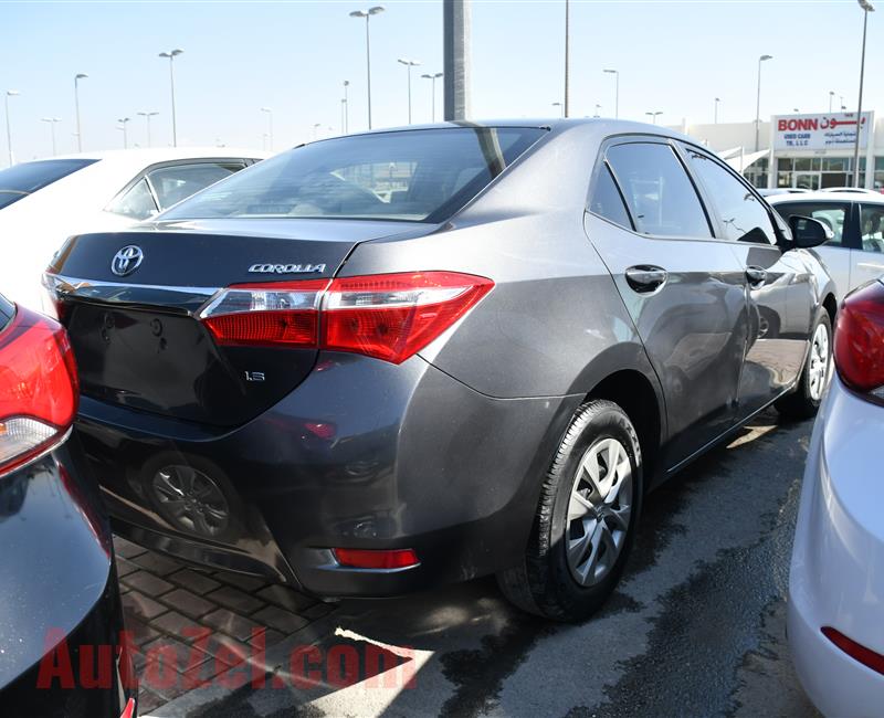 TOYOTA COROLLA- 2017- GRAY- 75 000 KM- GCC SPECS