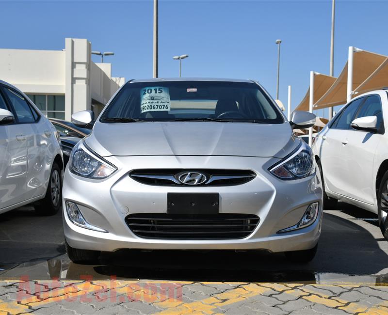 HYUNDAI ACCENT- 2015- SILVER- 78 000 KM- GCC SPECS