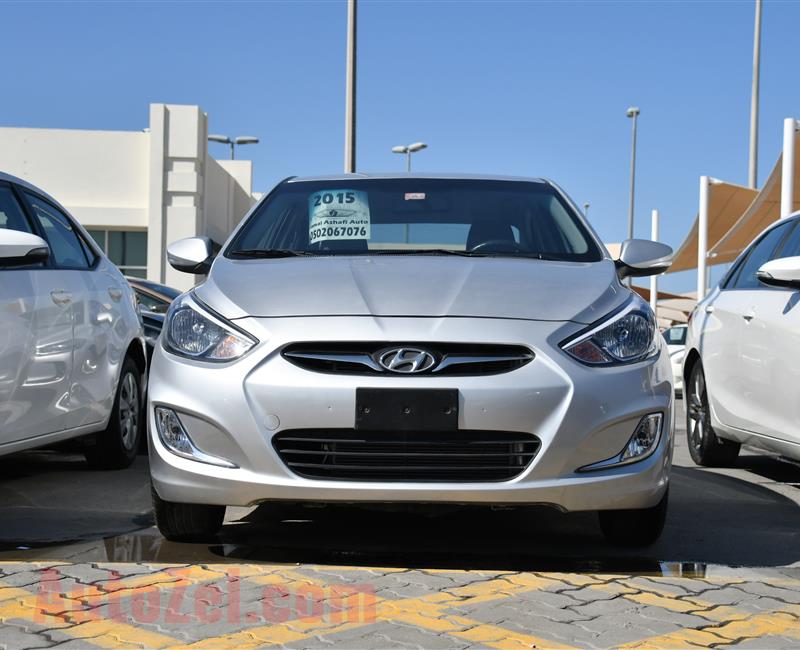 HYUNDAI ACCENT- 2015- SILVER- 78 000 KM- GCC SPECS