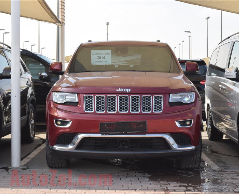 jeep model 2014 - red - 176000 km - v6 - gcc 