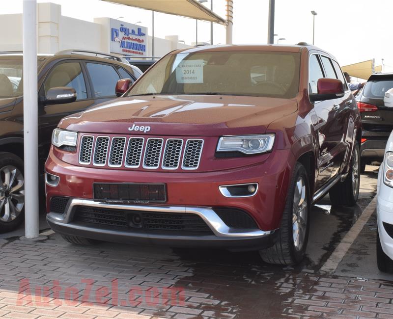 jeep model 2014 - red - 176000 km - v6 - gcc 