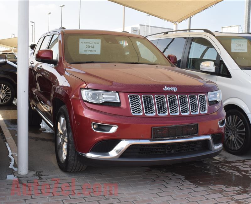 jeep model 2014 - red - 176000 km - v6 - gcc 