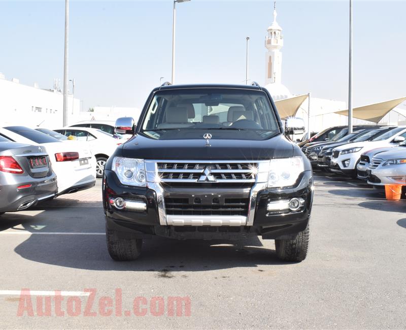 MITSUBISHI  pajero MODEL 2017 - black  - 112 000 KM - V6 - GCC