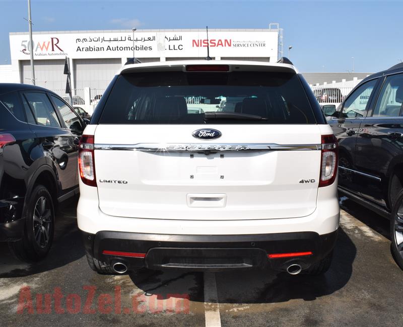 ford explorer model 2014 - white - 75,000 km - v6 - gcc 