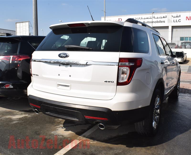 ford explorer model 2014 - white - 75,000 km - v6 - gcc 