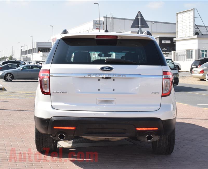 ford explorer model 2014 - white - 75,000 km - v6 - gcc 