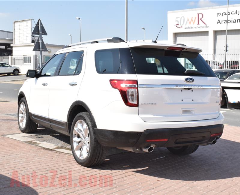 ford explorer model 2014 - white - 75,000 km - v6 - gcc 