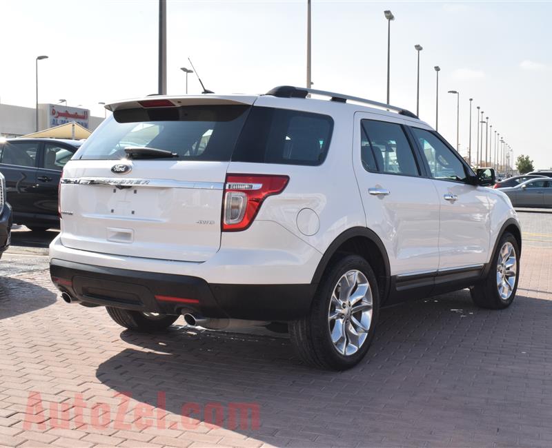 ford explorer model 2014 - white - 75,000 km - v6 - gcc 