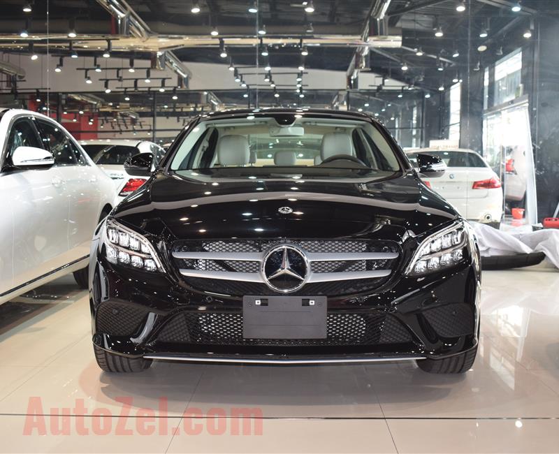 MERCEDES-BENZ C200- 2019- BLACK- 4 CYLINDER- GCC SPECS