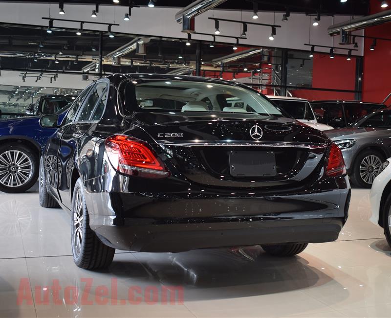 MERCEDES-BENZ C200- 2019- BLACK- 4 CYLINDER- GCC SPECS