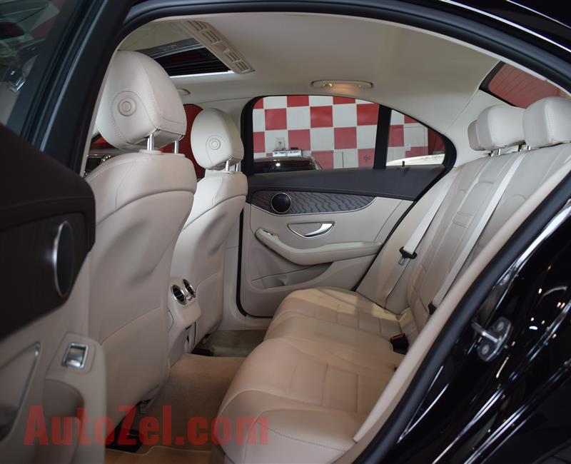 MERCEDES-BENZ C200- 2019- BLACK- 4 CYLINDER- GCC SPECS