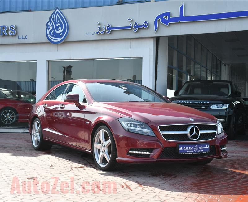 MERCEDES-BENZ CLS350- 2012- RED- 86 000 KM- GCC SPECS