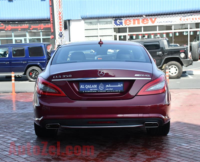 MERCEDES-BENZ CLS350- 2012- RED- 86 000 KM- GCC SPECS