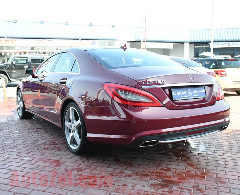 MERCEDES-BENZ CLS350- 2012- RED- 86 000 KM- GCC SPECS