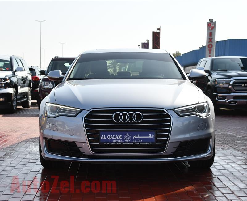 AUDI A6- 2016- SILVER- 97 000 KM- GCC SPECS