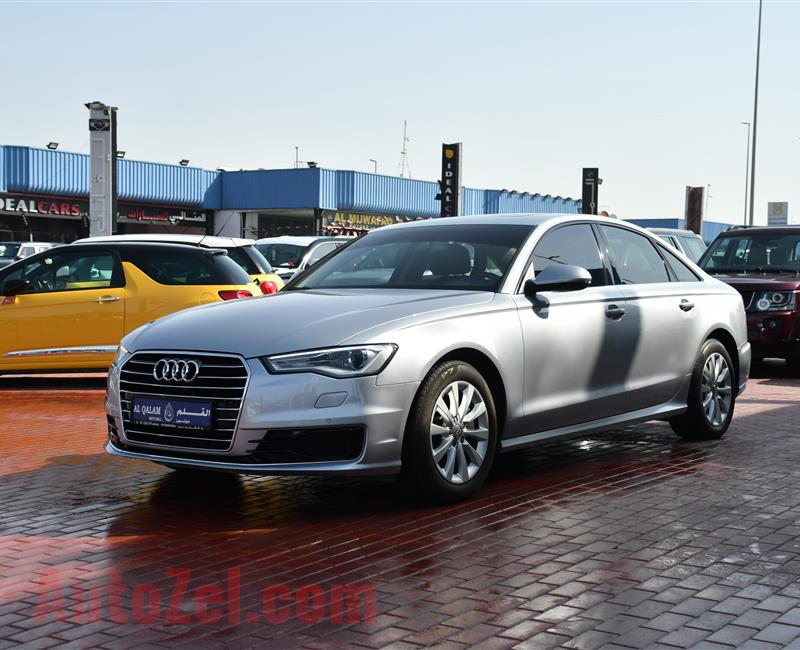 AUDI A6- 2016- SILVER- 97 000 KM- GCC SPECS