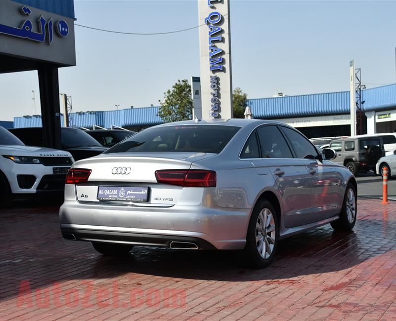 AUDI A6- 2016- SILVER- 97 000 KM- GCC SPECS