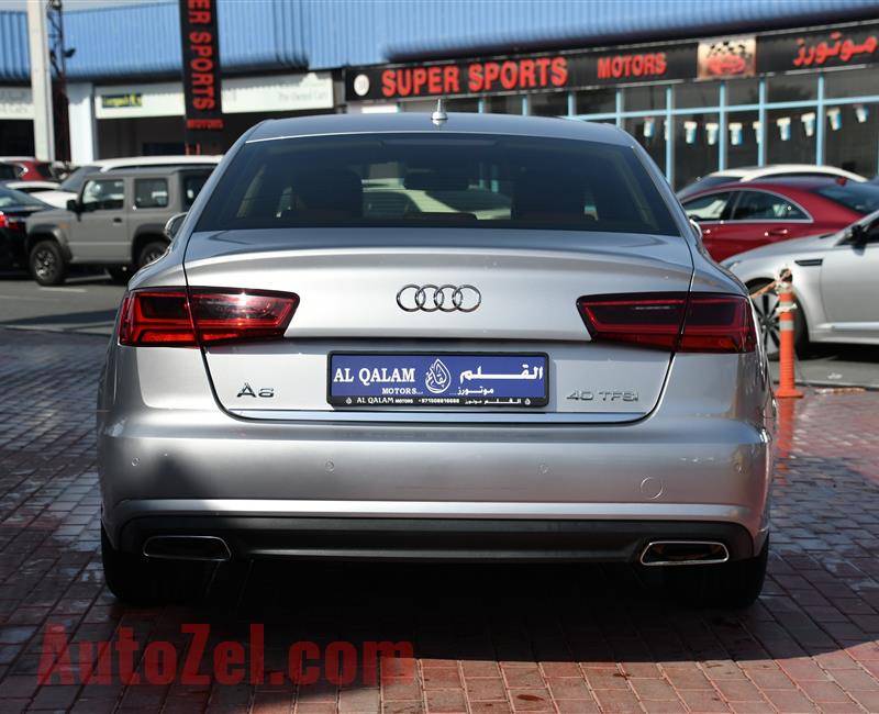 AUDI A6- 2016- SILVER- 97 000 KM- GCC SPECS