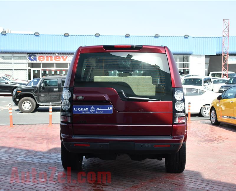 LAND ROVER LR4- 2015- MAROON- 36 000 KM- GCC SPECS