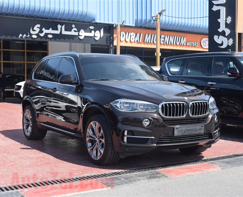 BMW X5- 2016- BLACK- 105 000 KM- GCC SPECS