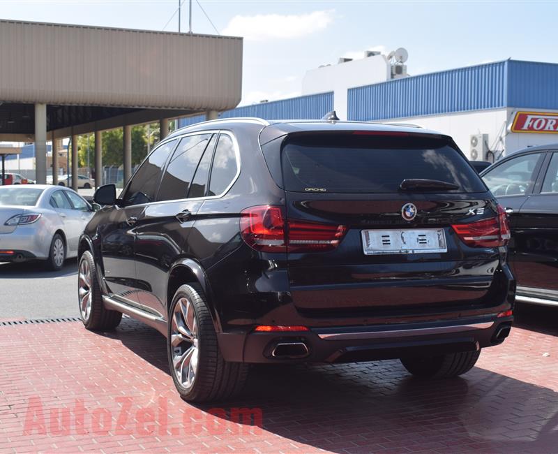 BMW X5- 2016- BLACK- 105 000 KM- GCC SPECS