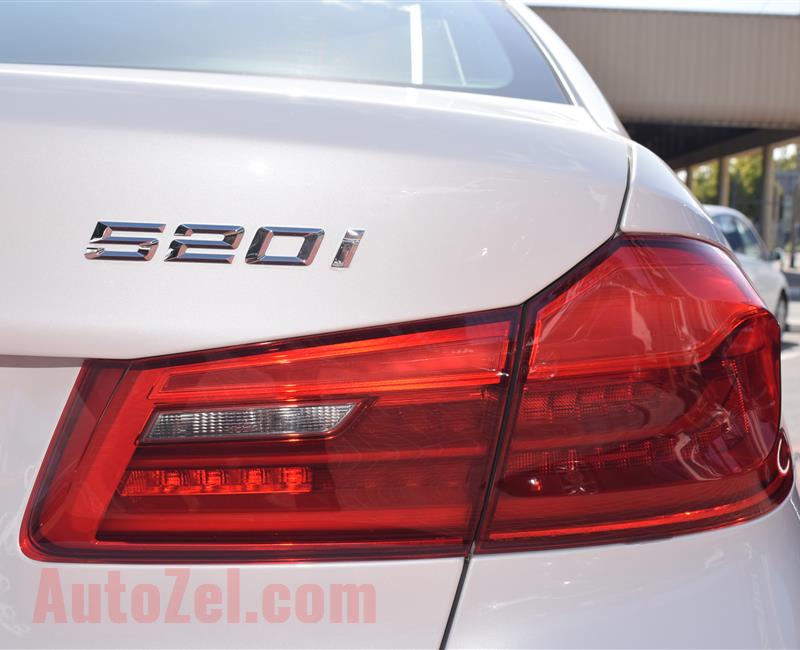 BRAND NEW BMW 520i- 2019- WHITE- V4- GCC SPECS