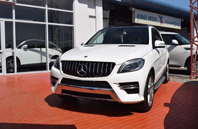 MERCEDES-BENZ ML400- 2015- WHITE- 82 000 KM- GCC SPECS